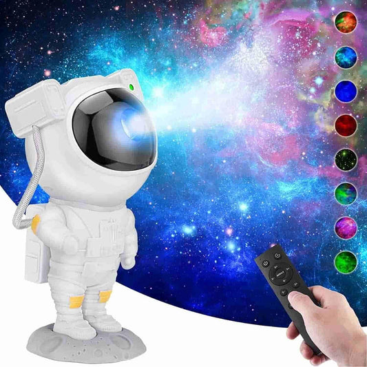 Astronaut Galaxy Projector - 360 Magnetic Head Rotation, Remote Control - Vastrify