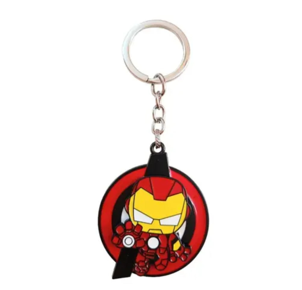 Keychain for Bike & Car | Avengers Superhero Marvel Naruto Anime Rotating Keychain for Gift | Metal Spinning Keyring for Boys Girls