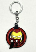 Keychain for Bike & Car | Avengers Superhero Marvel Naruto Anime Rotating Keychain for Gift | Metal Spinning Keyring for Boys Girls