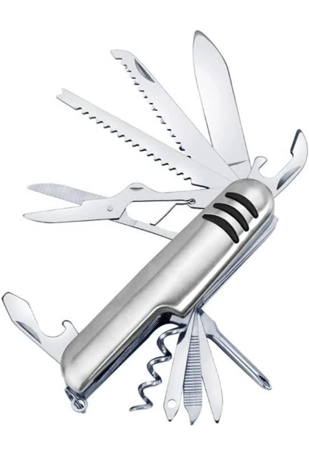 11 in 1 Multi Functional Swiss Army Style Pocket Knife Stainless Steel Pocket Knife